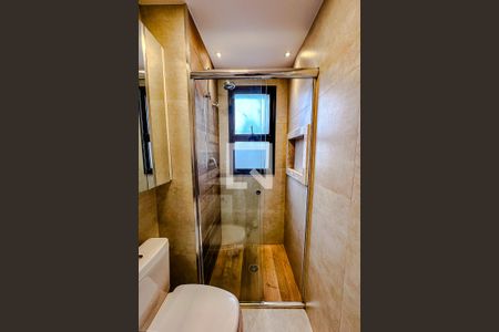 Banheiro da Suíte de apartamento para alugar com 1 quarto, 50m² em Vila Mariana, São Paulo