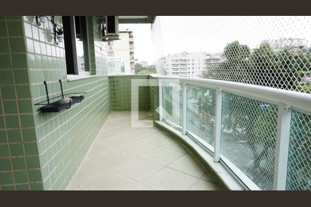 Varanda - Sala de apartamento para alugar com 3 quartos, 96m² em Anil, Rio de Janeiro