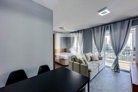 Sala de apartamento à venda com 1 quarto, 40m² em Vila Regente Feijó, São Paulo