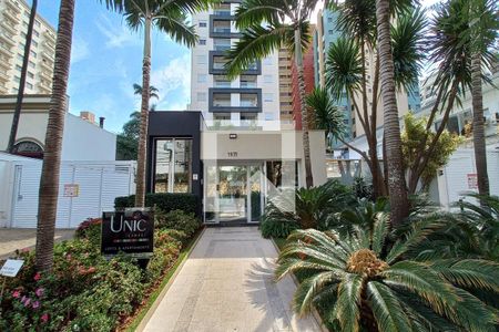 Studio para alugar com 47m², 1 quarto e 1 vagaFachada e Portaria