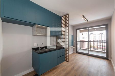 Cozinha de apartamento para alugar com 1 quarto, 32m² em Vila Gumercindo, São Paulo