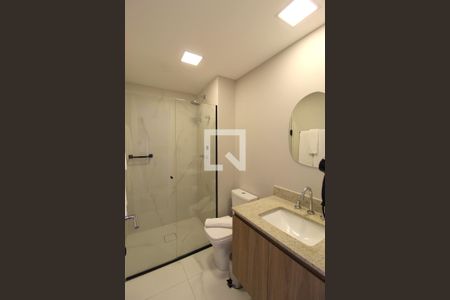 Banheiro de kitnet/studio à venda com 1 quarto, 35m² em Indianópolis, São Paulo