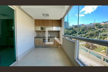 Varanda gourmet de apartamento para alugar com 3 quartos, 87m² em Buritis, Belo Horizonte