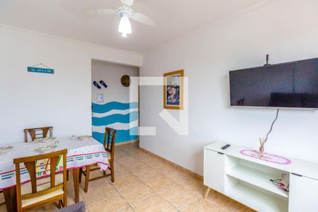 Sala de apartamento para alugar com 1 quarto, 41m² em Boqueirão, Praia Grande