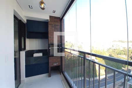 Varanda da sala de apartamento à venda com 2 quartos, 78m² em Swiss Park, Campinas