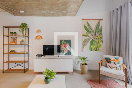 Sala de apartamento para alugar com 1 quarto, 60m² em Pinheiros, São Paulo