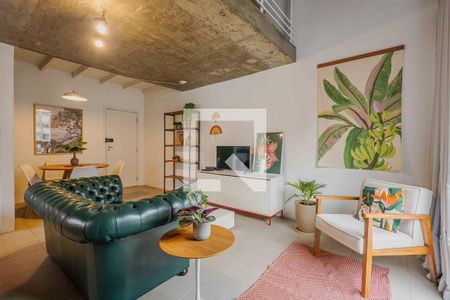 Sala de apartamento para alugar com 1 quarto, 60m² em Pinheiros, São Paulo