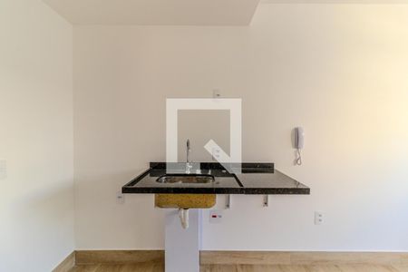 Cozinha de kitnet/studio à venda com 1 quarto, 19m² em República, São Paulo
