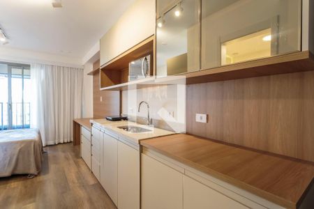 Sala/Quarto de kitnet/studio para alugar com 1 quarto, 29m² em Moema, São Paulo