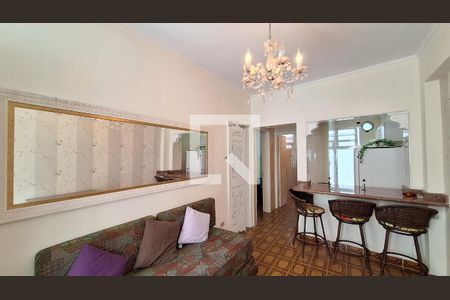 Sala de apartamento para alugar com 2 quartos, 52m² em Canto do Forte, Praia Grande