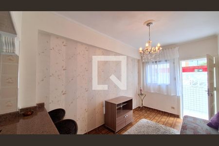 Sala  de apartamento para alugar com 2 quartos, 52m² em Canto do Forte, Praia Grande