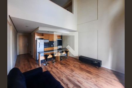 Sala de apartamento para alugar com 1 quarto, 54m² em Indianópolis, São Paulo