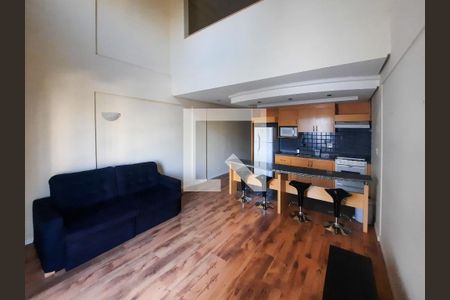 Sala de apartamento para alugar com 1 quarto, 54m² em Indianópolis, São Paulo