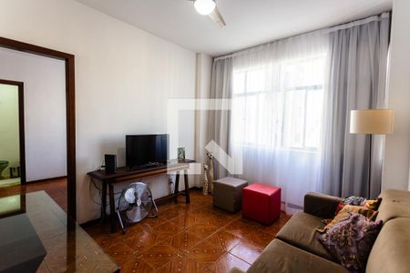 Sala de apartamento para alugar com 1 quarto, 40m² em Lourdes, Belo Horizonte
