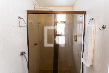 Banheiro da Suíte de apartamento à venda com 1 quarto, 40m² em Lourdes, Belo Horizonte