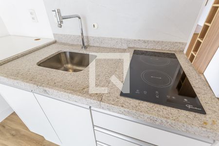 Sala/Cozinha de apartamento à venda com 1 quarto, 34m² em Indianópolis, São Paulo