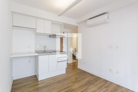 Sala/Cozinha de apartamento à venda com 1 quarto, 34m² em Indianópolis, São Paulo