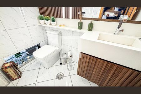 Lavabo de casa à venda com 3 quartos, 161m² em Vila Scarpelli, Santo André