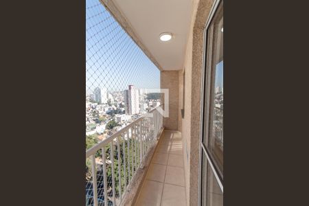 Varanda da Sala de apartamento para alugar com 1 quarto, 29m² em Parque Vitoria, São Paulo