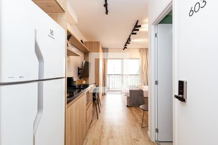Studio à venda com 27m², 1 quarto e sem vagaCozinha