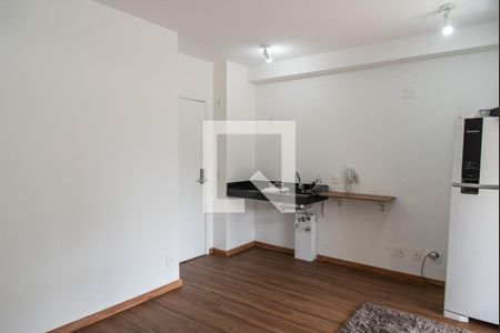 Sala/cozinha de apartamento à venda com 1 quarto, 33m² em Vila Mariana, São Paulo