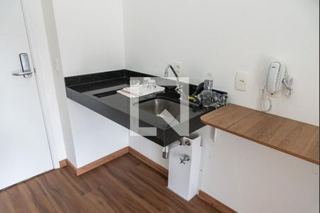 Sala/cozinha de apartamento à venda com 1 quarto, 33m² em Vila Mariana, São Paulo