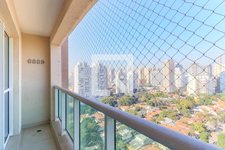 Varanda de kitnet/studio para alugar com 1 quarto, 30m² em Brooklin, São Paulo