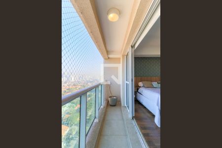 Varanda de kitnet/studio para alugar com 1 quarto, 30m² em Brooklin, São Paulo