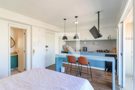 Sala/Quarto de kitnet/studio para alugar com 1 quarto, 30m² em Brooklin, São Paulo