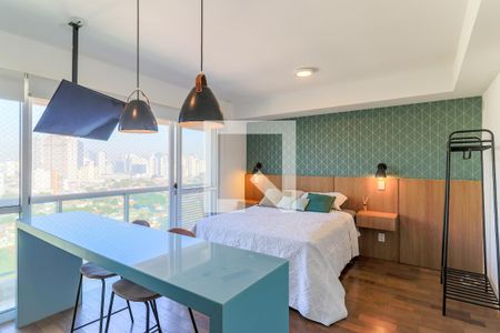 Sala/Quarto de kitnet/studio para alugar com 1 quarto, 30m² em Brooklin, São Paulo