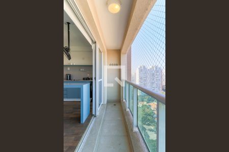 Varanda de kitnet/studio para alugar com 1 quarto, 30m² em Brooklin, São Paulo