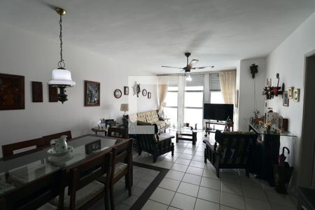 Sala de apartamento para alugar com 3 quartos, 136m² em Morro do Maluf, Guarujá