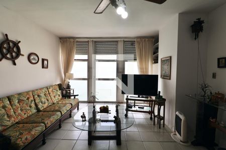 Sala de apartamento para alugar com 3 quartos, 136m² em Morro do Maluf, Guarujá