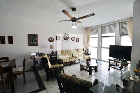 Sala de apartamento para alugar com 3 quartos, 136m² em Morro do Maluf, Guarujá