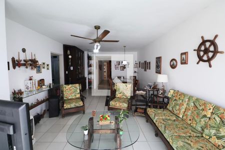 Sala de apartamento para alugar com 3 quartos, 136m² em Morro do Maluf, Guarujá