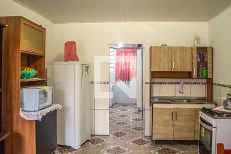 Cozinha de casa para alugar com 1 quarto, 80m² em Vila Nova, Porto Alegre