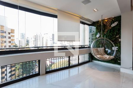 Varanda da sala de apartamento à venda com 3 quartos, 160m² em Indianópolis, São Paulo