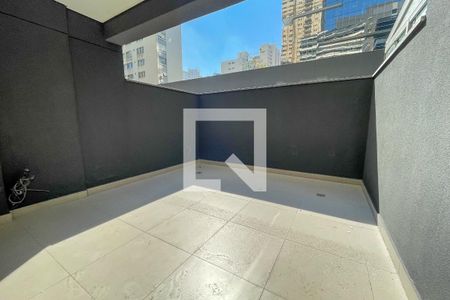 Studio à venda com 33m², 1 quarto e sem vagaVaranda
