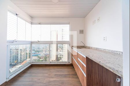 Varanda da Sala de apartamento para alugar com 2 quartos, 62m² em Vila Assunção, Santo André