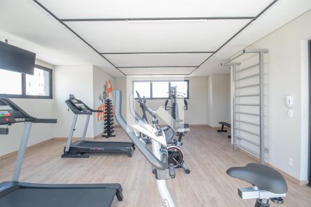 Apartamento para alugar com 35m², 1 quarto e 1 vaga Apartamento para alugar com 35m², 1 quarto e 1 vagaÁrea comum - Academia