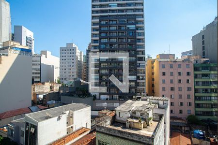 Vista do Quarto de apartamento para alugar com 1 quarto, 35m² em Bela Vista, São Paulo
