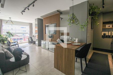 Sala de apartamento à venda com 1 quarto, 45m² em Centro, Campinas