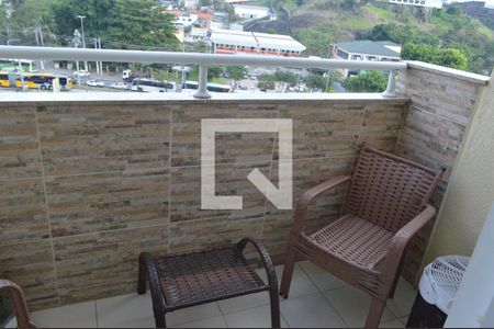 Varanda da Sala de apartamento à venda com 3 quartos, 74m² em Taquara, Rio de Janeiro