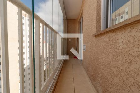 Varanda da Sala de apartamento para alugar com 1 quarto, 29m² em Parque Vitoria, São Paulo