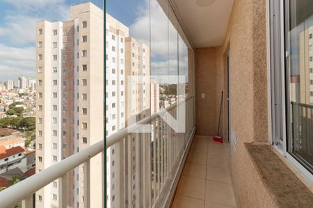 Varanda da Sala de apartamento para alugar com 1 quarto, 29m² em Parque Vitoria, São Paulo