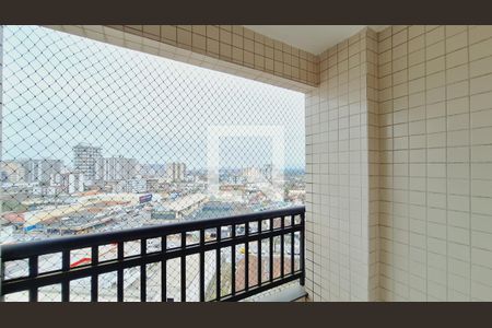 Varanda da sala de apartamento para alugar com 2 quartos, 55m² em Vila Caiçara, Praia Grande
