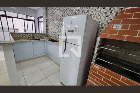 Área comum - Churrasqueira de apartamento para alugar com 2 quartos, 76m² em Pompéia, Santos