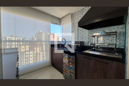 Varanda da Sala de apartamento à venda com 3 quartos, 113m² em Centro, Santo André