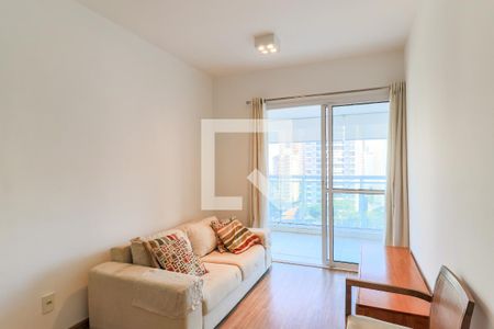 Sala de apartamento para alugar com 1 quarto, 50m² em Campo Belo, São Paulo