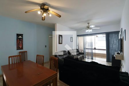 Sala de apartamento para alugar com 2 quartos, 85m² em Balneario Cidade Atlantica, Guarujá